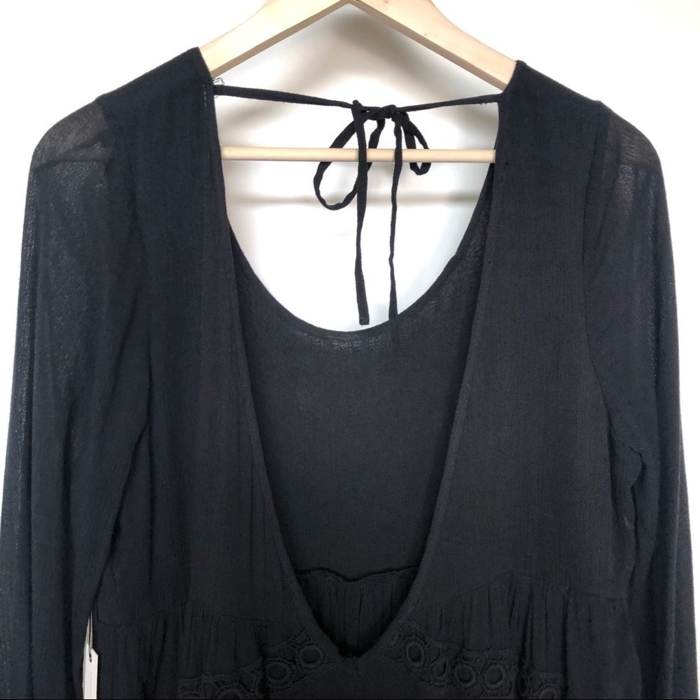 Lovers and Friends Black Babydoll Dress Medium - Picture 6 of 8